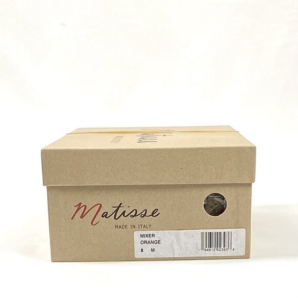 Matisse Mixer Orange Double Suede Leather Band Slide Sandal, 8 - Picture 10 of 10